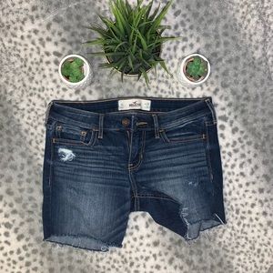 Hollister Dark Wash Denim Shorts